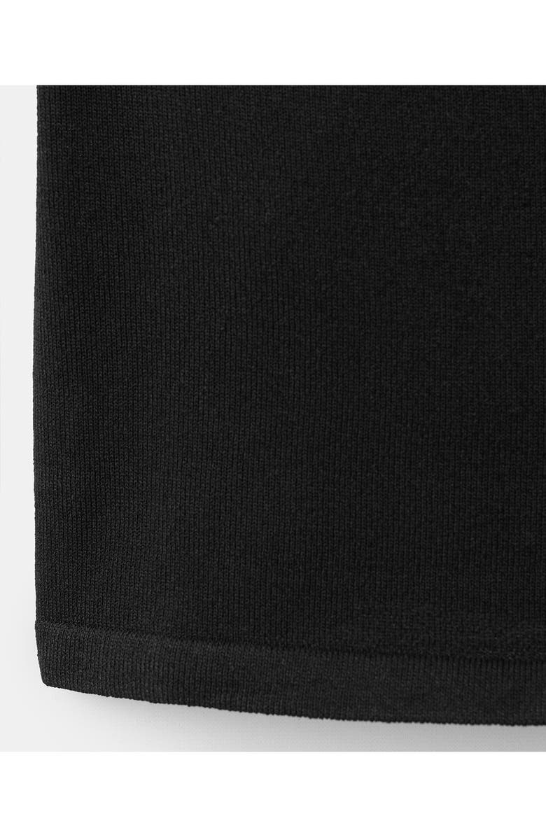 MANGO Knotted One Shoulder Tank, Alternate, color, Black