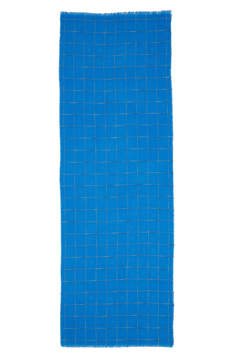 Leith Grid Check Oblong Scarf, Alternate, color, 