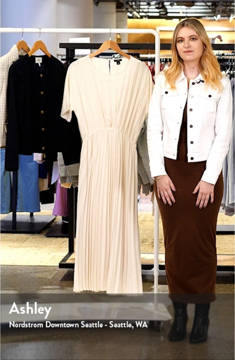 Pleated Midi Dress, sales video thumbnail