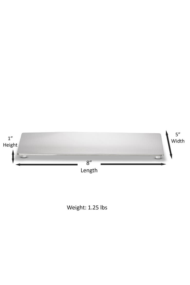 Modern Round Amenity Tray, Alternate, color, SILVER
