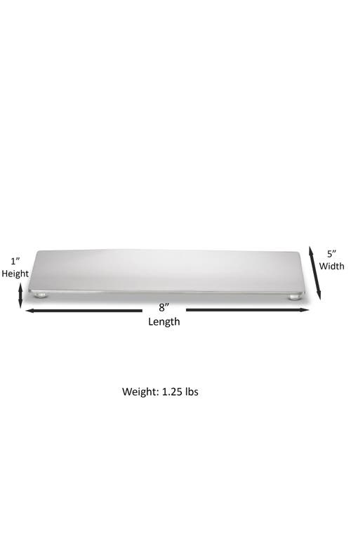 Roselli Trading Company Modern Round Amenity Tray In Silver