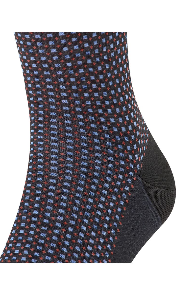 Falke Uptown Tie Knee High Socks, Alternate, color, Black