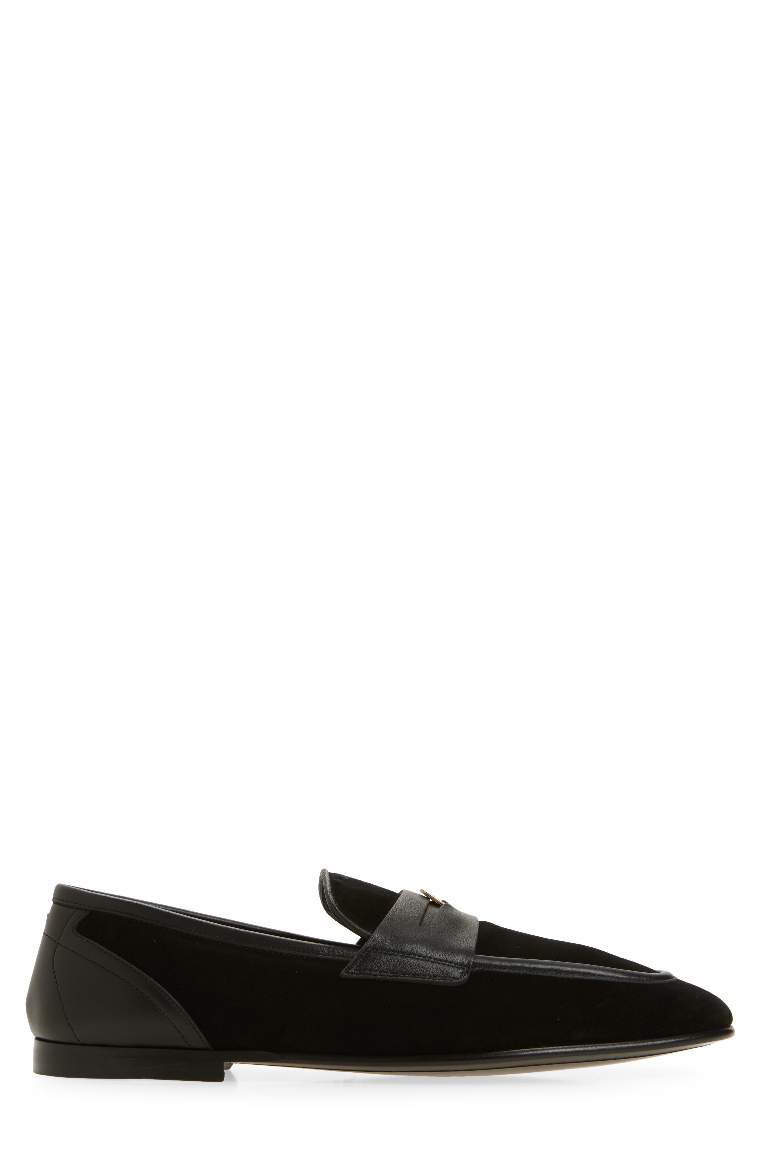Dolce&Gabbana Ariosto Loafer, Alternate, color, Nero/ Nero