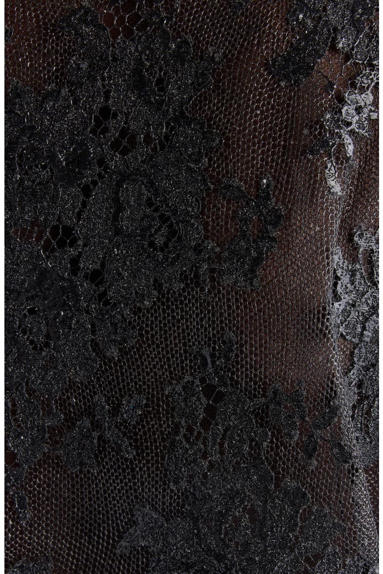 Jewel Button Minidress, Alternate, color, NOIR