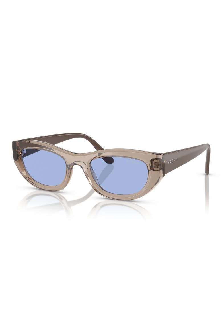 51mm Cat Eye Sunglasses, Alternate, color, BLUE