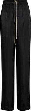 Rick Owens Dietrich Satin Drawstring Pants
