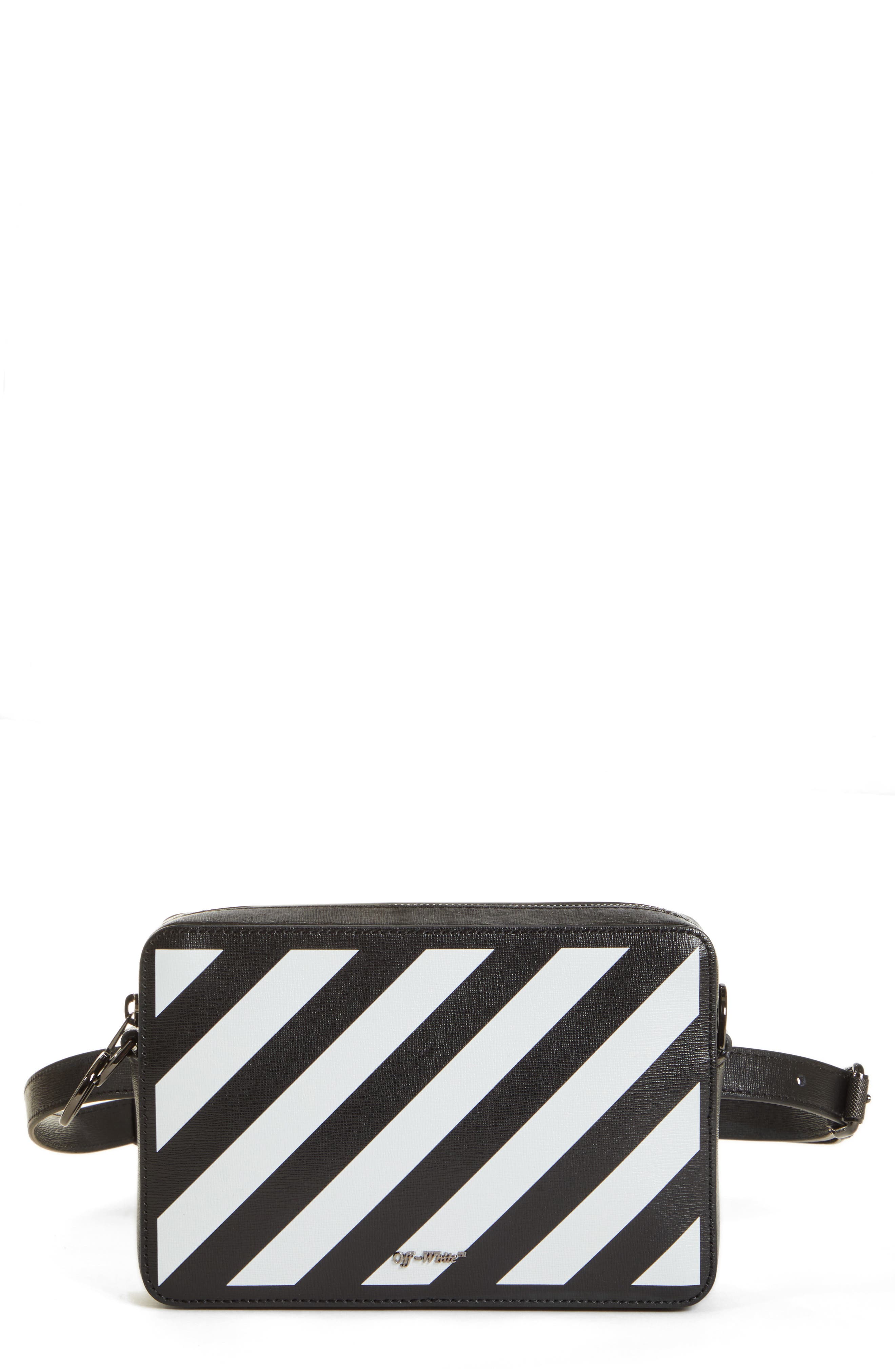 Off-White Diagonal Fanny Pack, Main, color, 