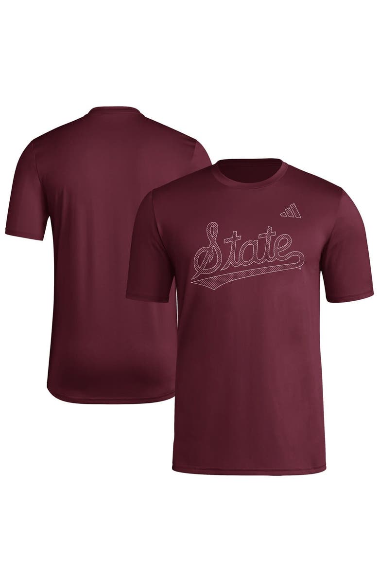 adidas Men's adidas  Maroon Mississippi State Bulldogs Locker Local Impression T-Shirt, Alternate, color, 