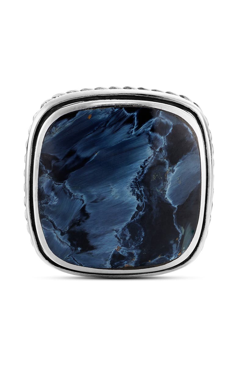 David Yurman Pietersite Cuff Links, Alternate, color, Silver