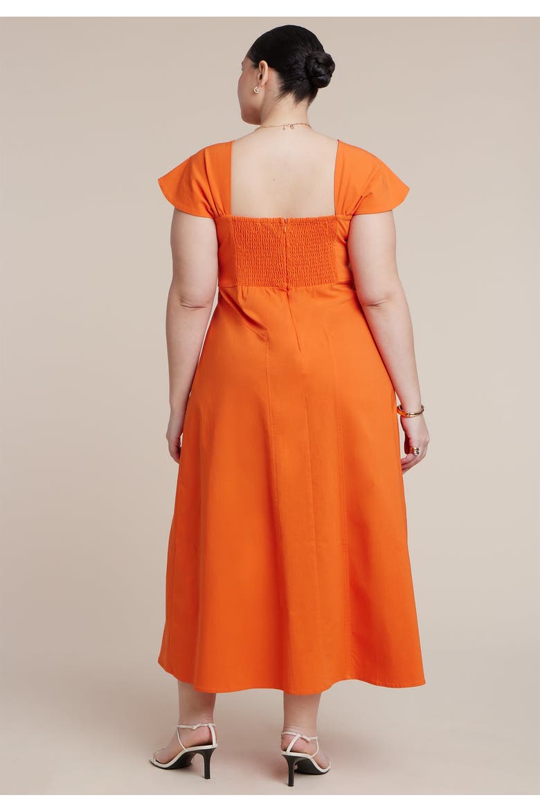 Twist Detail Midi Dress, Alternate, color, PUFFIN'S BILL