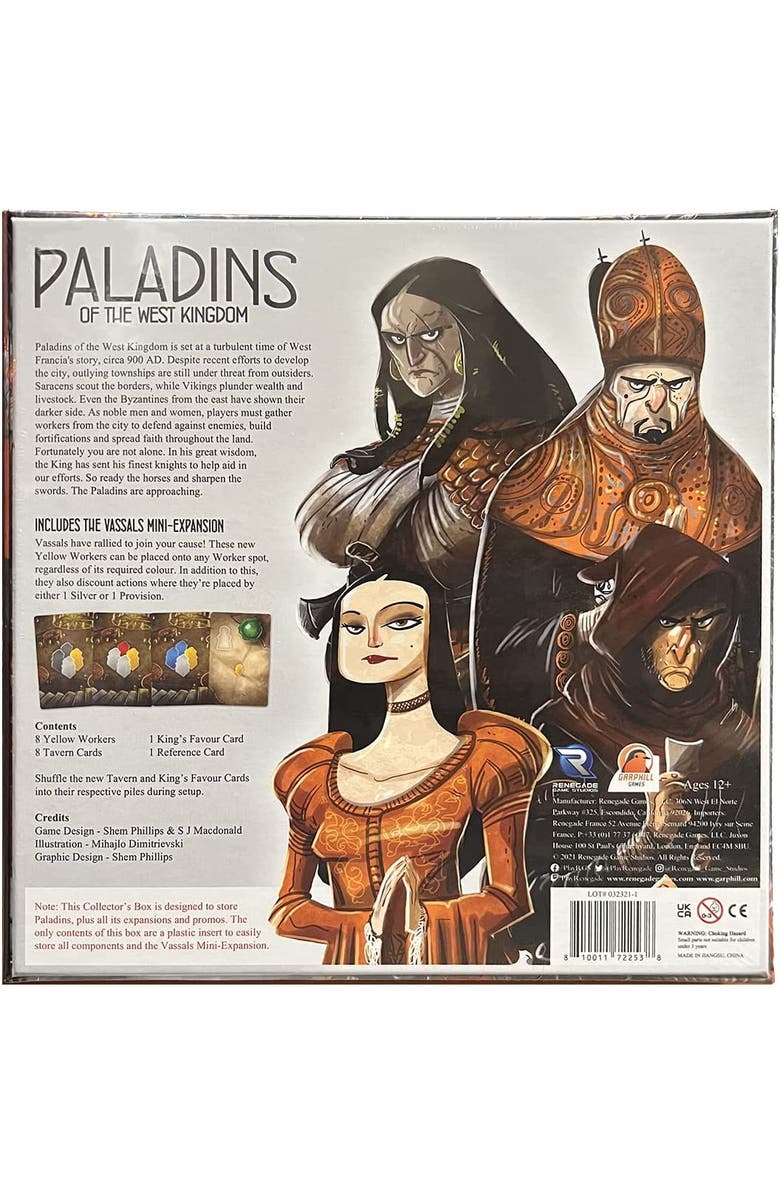 Renegade Game Studios Paladins of The West Kingdom Collector's Box, Alternate, color, Multicolored