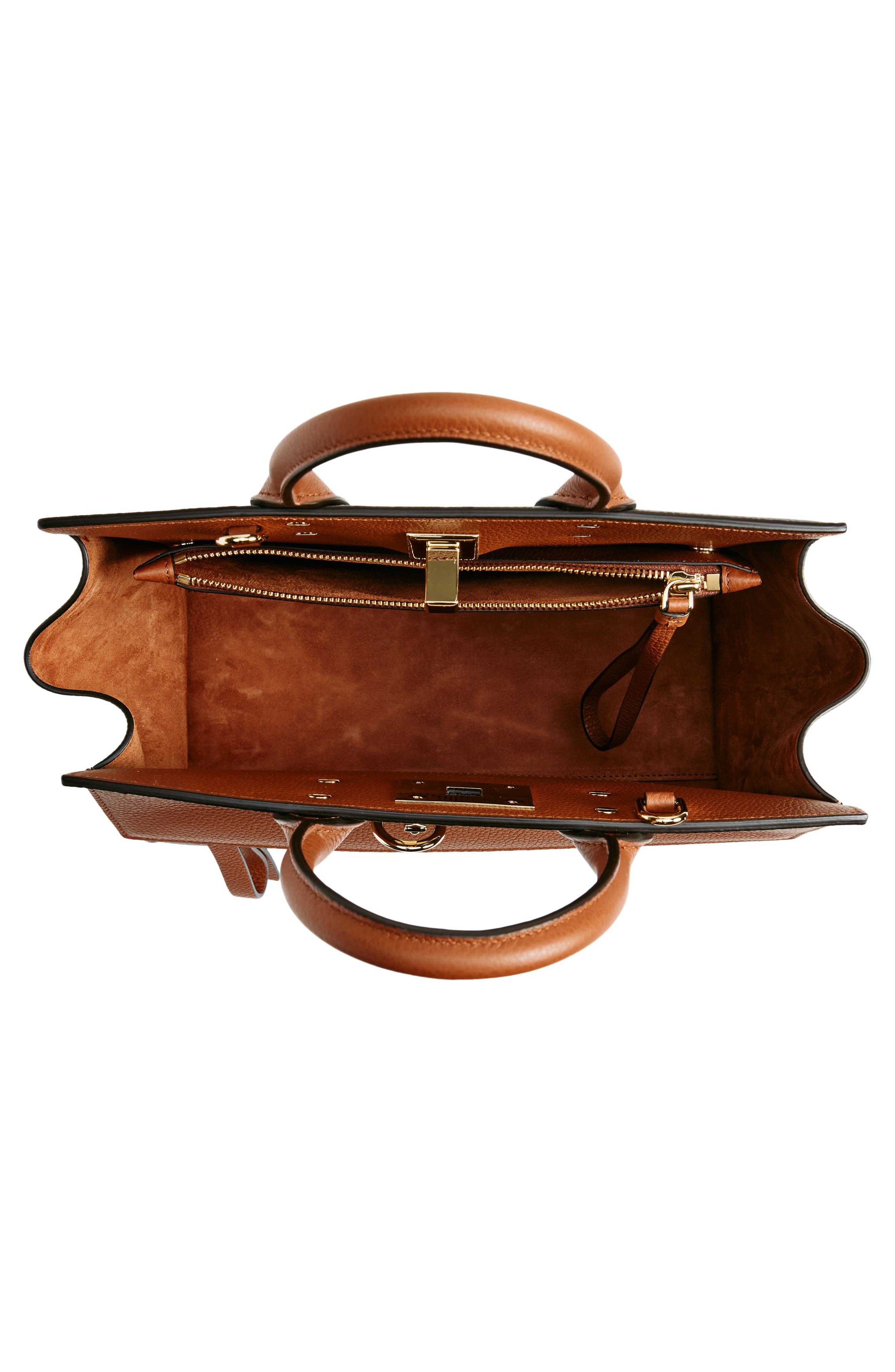 FERRAGAMO Small Studio Soft Leather Handbag, Alternate, color, 