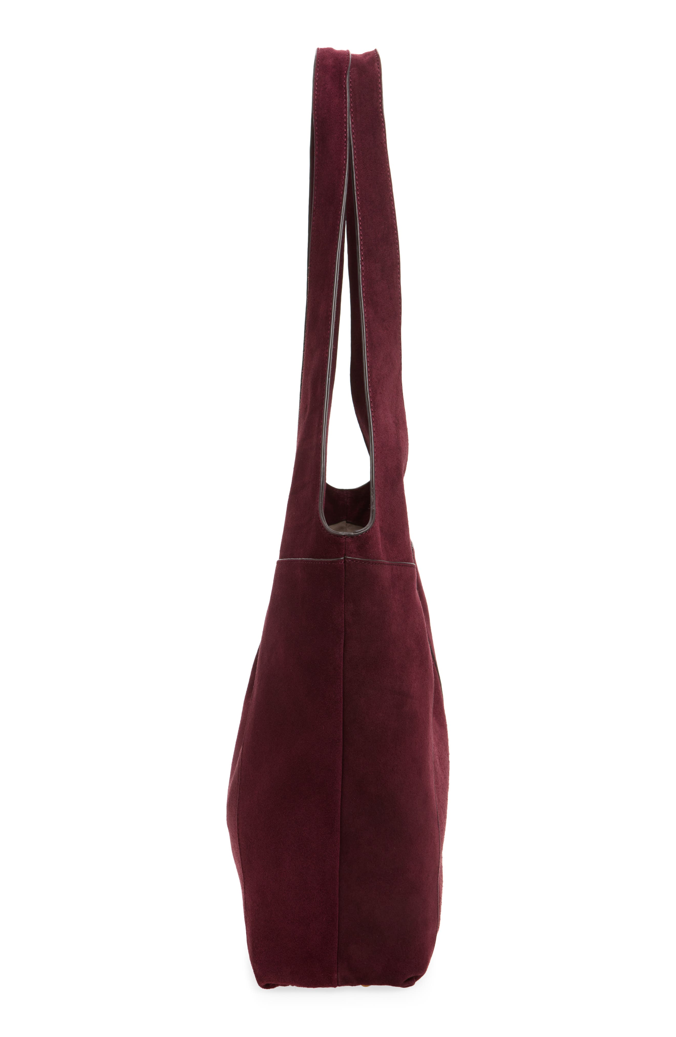 Large Brayton Suede Shopper, Alternate, color, DEY