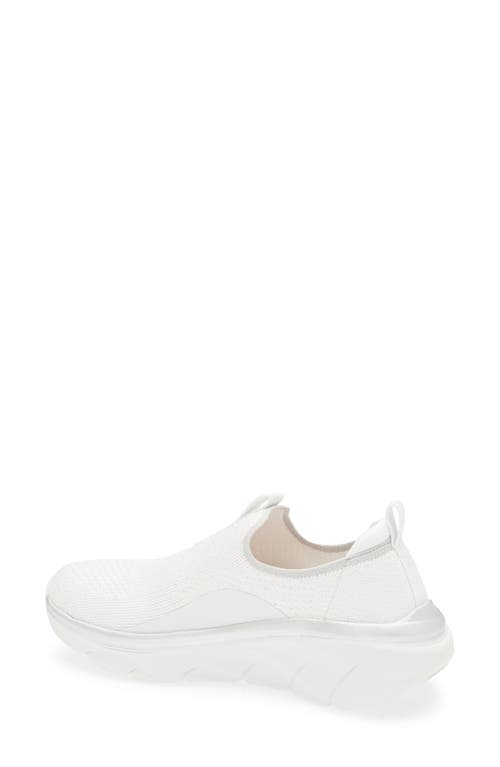 Skechers Relaxed Fit® D'lux Walker® 2.0 Sparkle Slip-on Sneaker In White