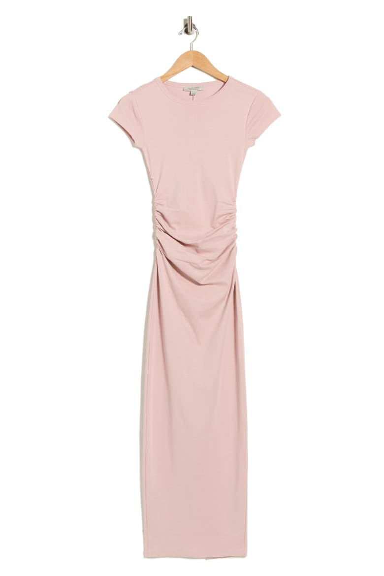 Katarina Slim Fit Cap Sleeve Maxi Dress, Alternate, color, MAUVE CHALK PINK