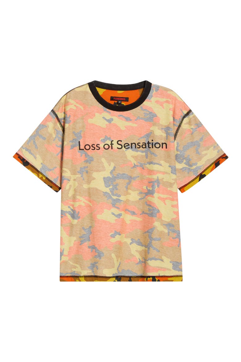 Sensation Camo T-Shirt, Alternate, color, ORANGE