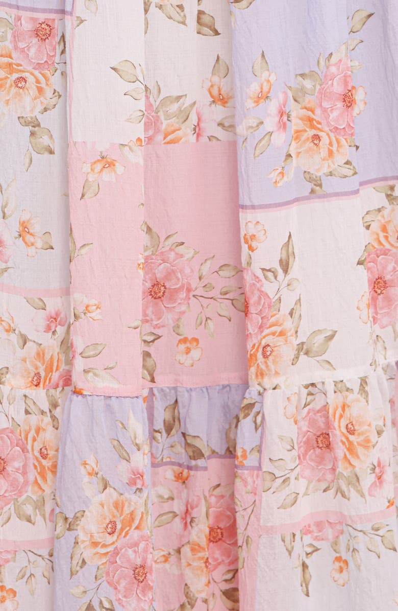 Petal & Pup Caroline Floral Mock Neck Maxi Dress, Alternate, color, Multi Floral