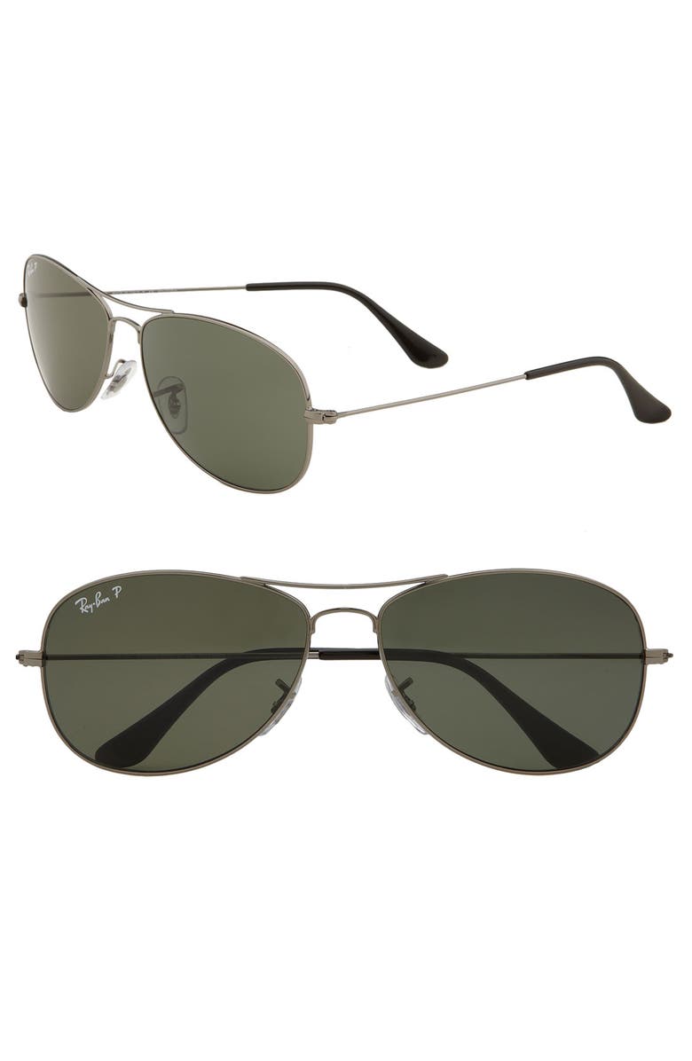 Ray-Ban 'New Classic Aviator' 59mm Polarized Sunglasses, Main, color, 