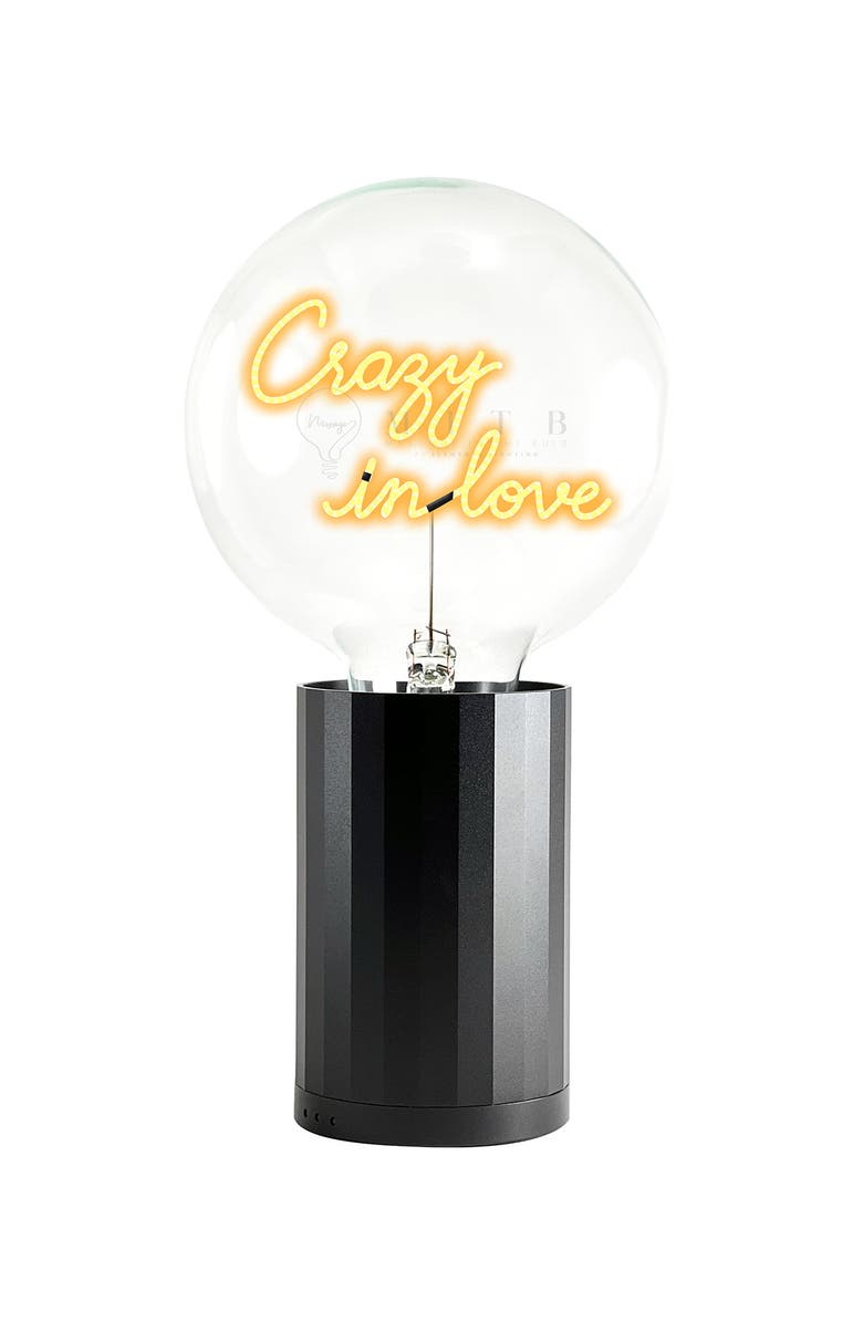MITB In Love Portable Table Lamp, Main, color, Black