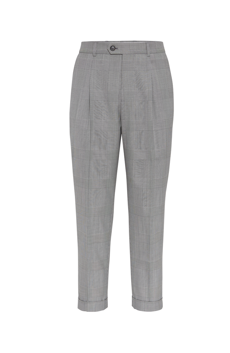 Brunello Cucinelli Prince of Wales trousers, Main, color, 