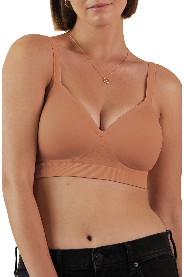 Everyday Muse Wireless Contour Bra, Main, color, CINNAMON