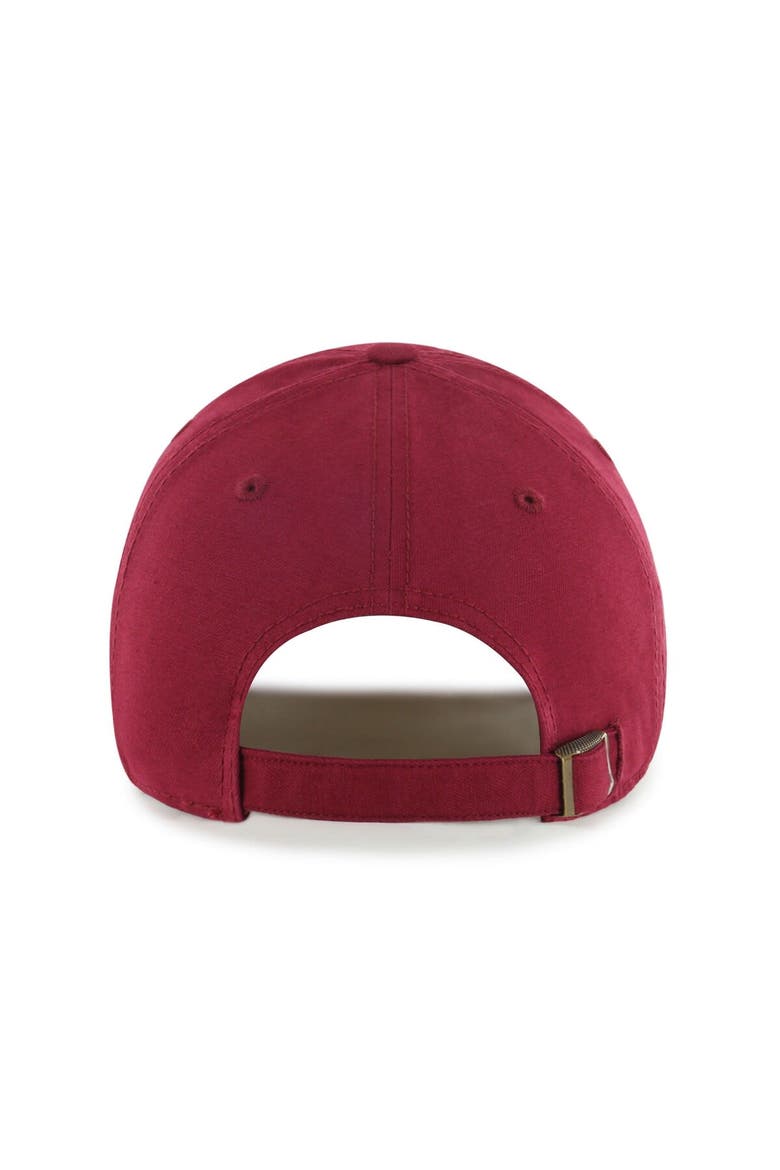 Men's '47  Burgundy Washington Commanders Vernon Clean Up Adjustable Hat, Alternate, color, Burgundy