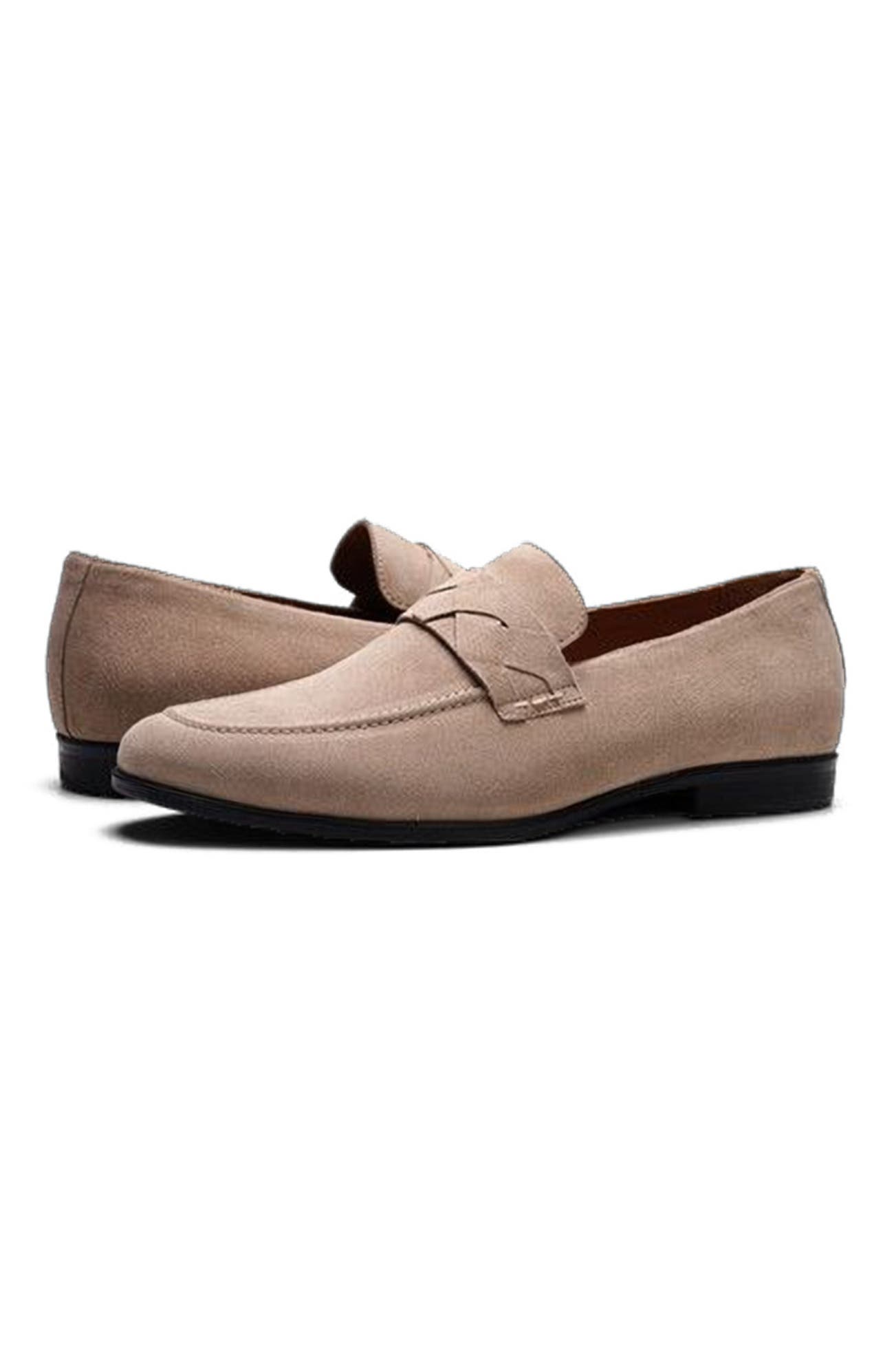 Groove Loafer, Alternate, color, Beige Suede