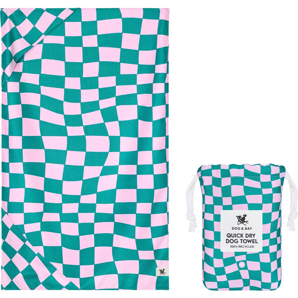 Dock & Bay Dog Towel in Check Mutt  product