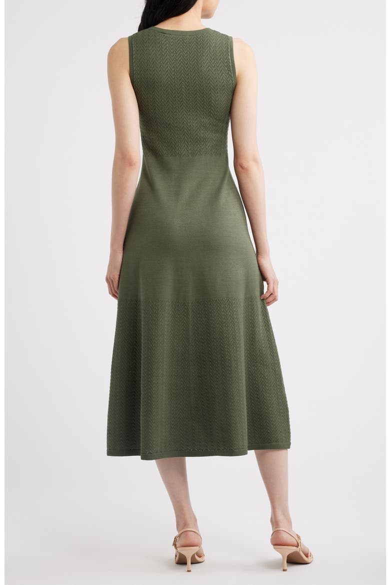 The Elena Sleeveless Sweater Midi Dress, Alternate, color, DARK SAGE