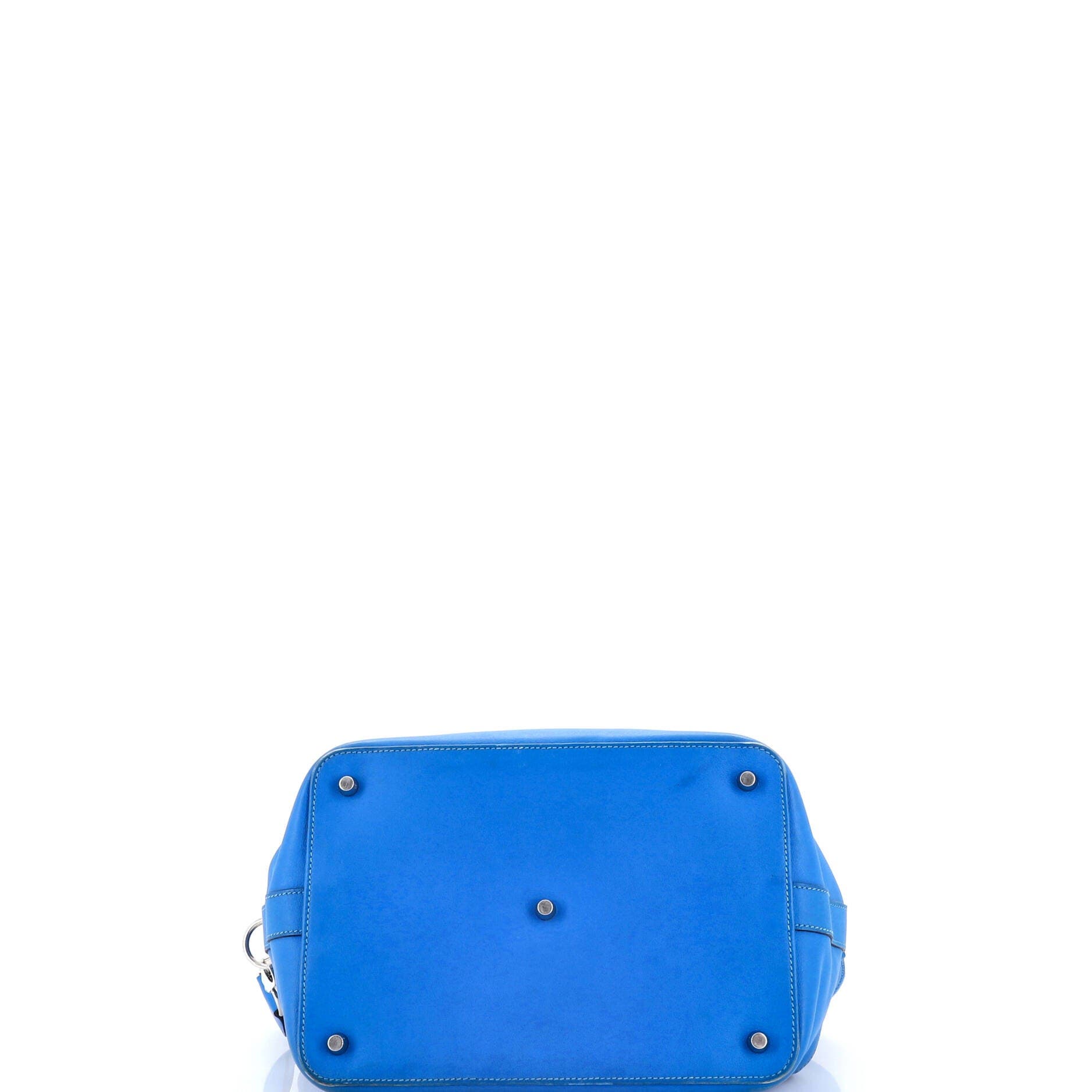 Pre-Owned Hermes Toolbox Bag Swift 26, Alternate, color, Bleu Hydra