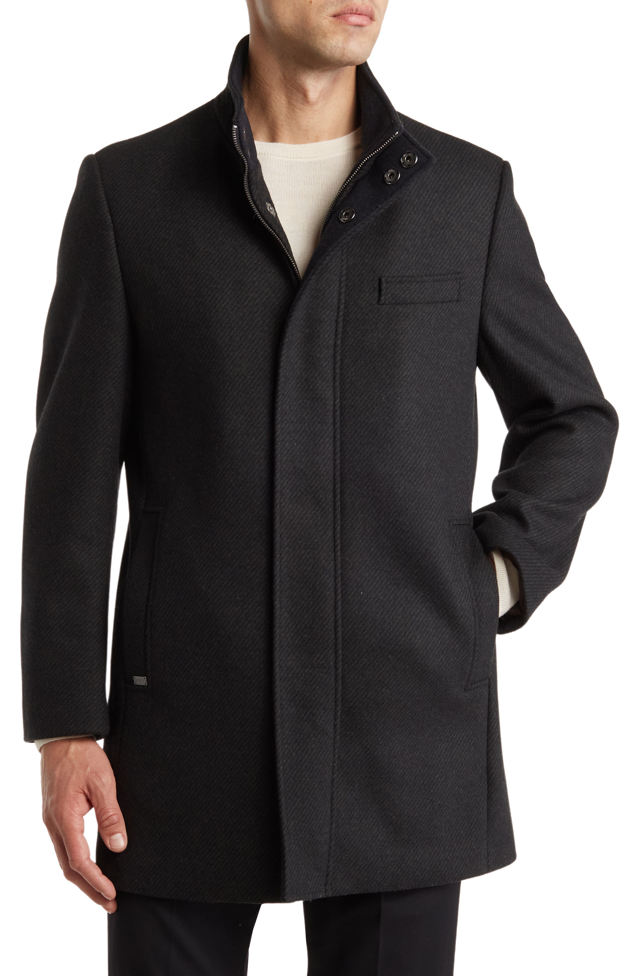 Genoa Wool Blend Twill Coat - image 5