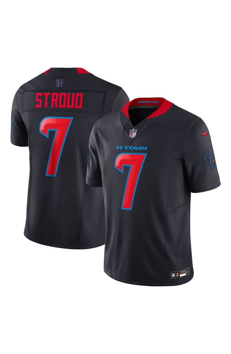 Nike Men's Nike C.J. Stroud Navy Houston Texans 2nd Alternate Vapor F.U.S.E. Limited Jersey, Alternate, color, Navy