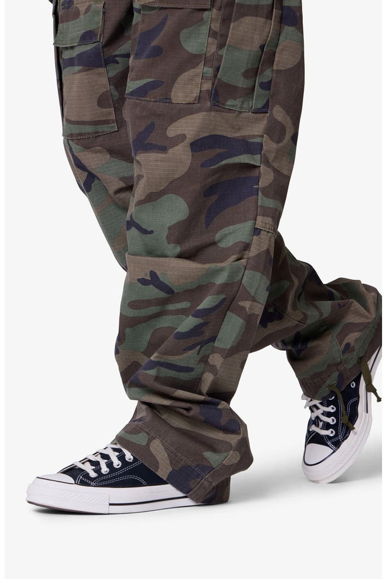 Camo Print Ultra Baggy Ripstop Cargo Pants, Alternate, color, CAMO