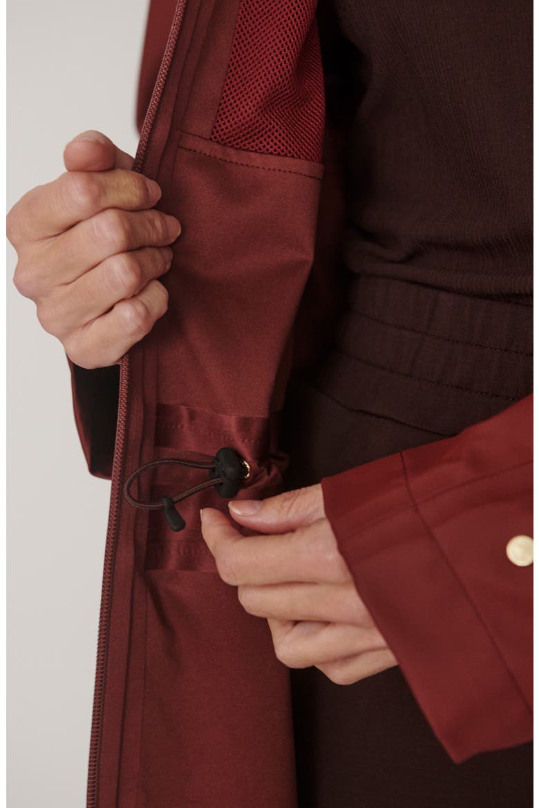 Alyssa Waterproof Rain Jacket, Alternate, color, ANDORRA BROWN
