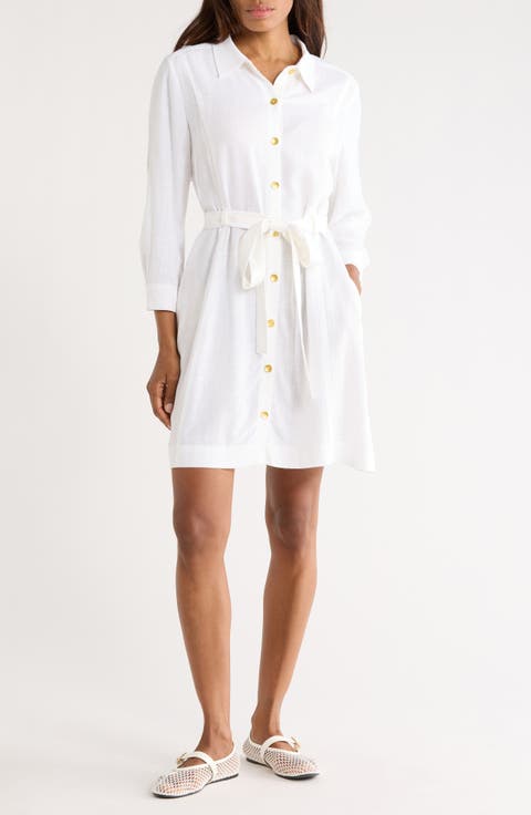 Kippa Long Sleeve Shirtdress