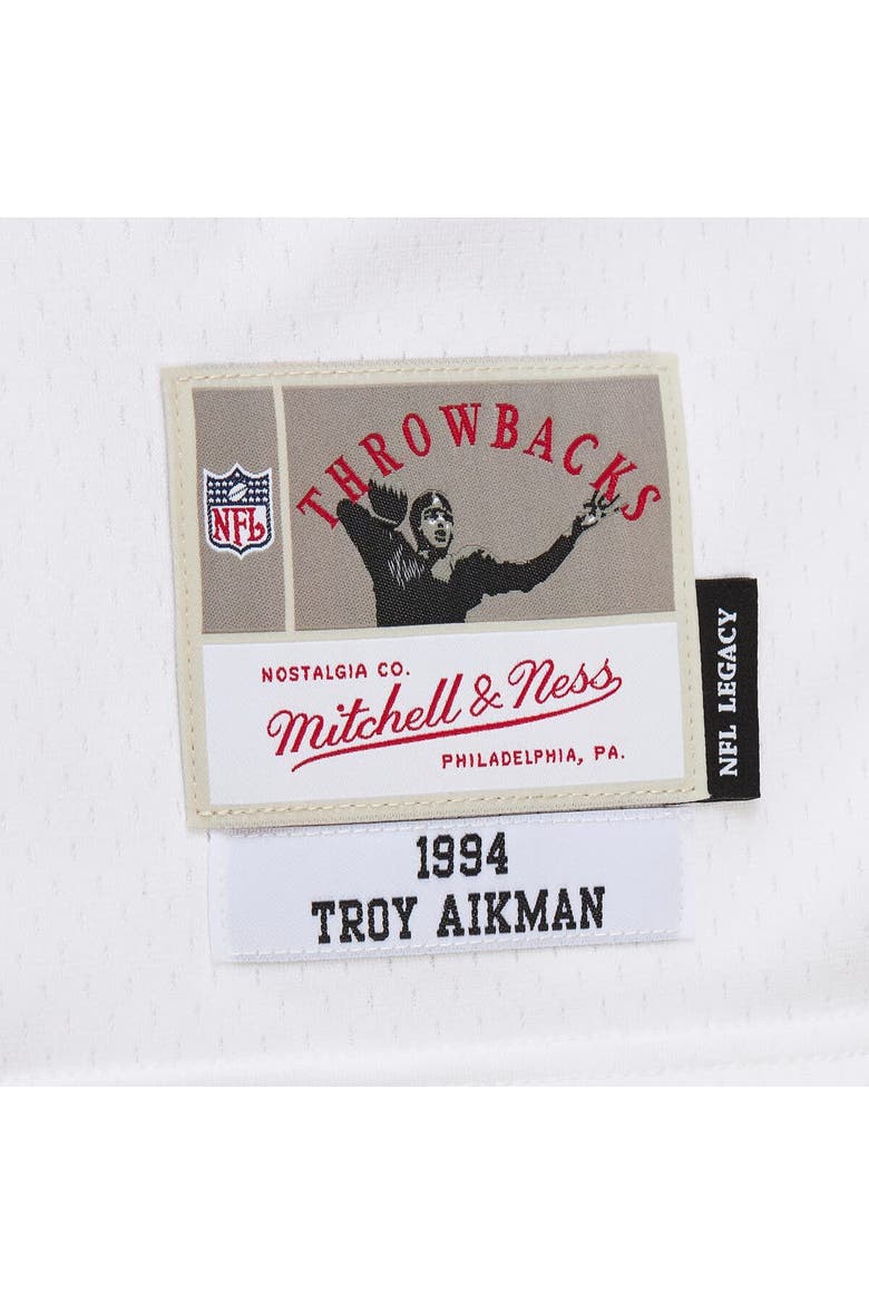 Men's Mitchell & Ness Troy Aikman White Dallas Cowboys 1994 Alternate Legacy Replica Jersey, Alternate, color, White