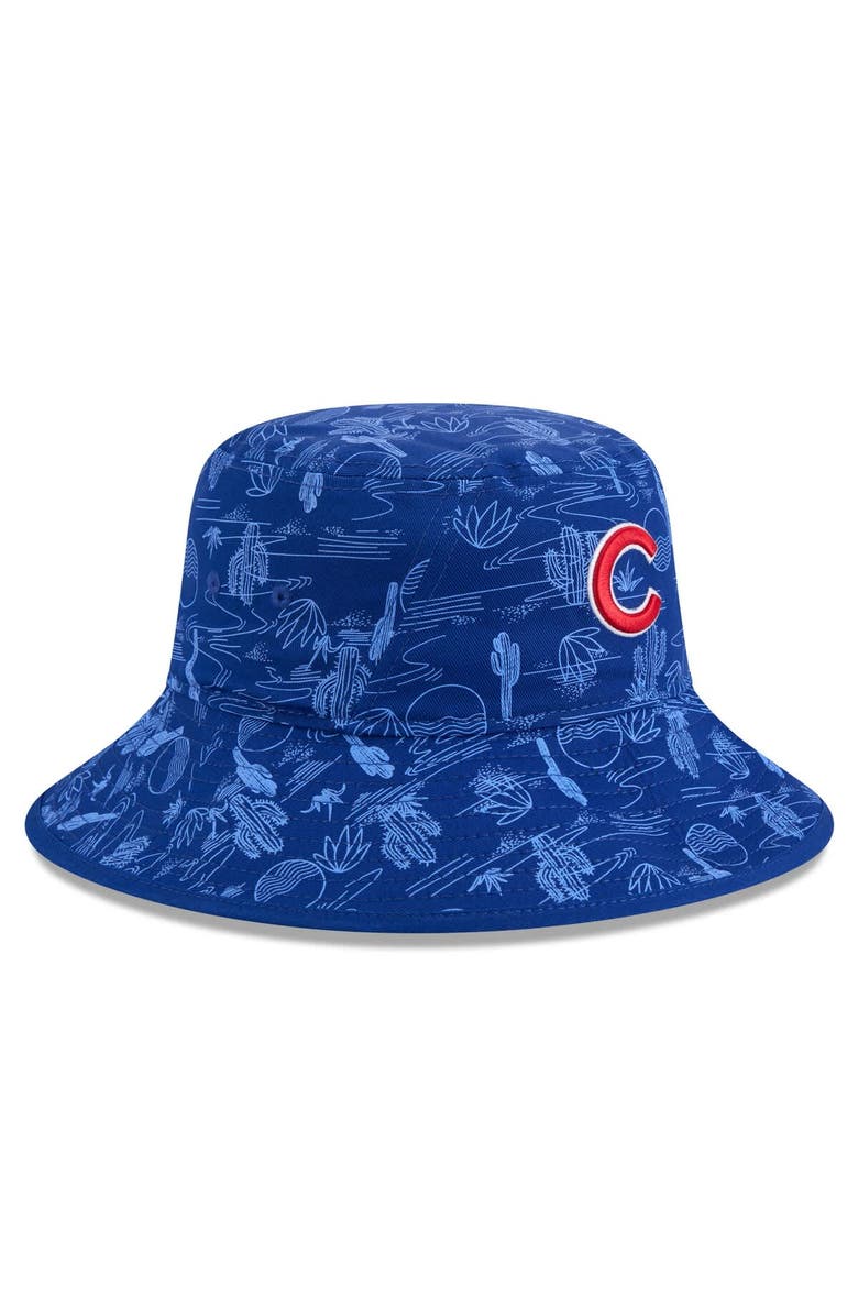 New Era Men's New Era  Royal Chicago Cubs 2025 Spring Training All Over Print Bucket Hat, Alternate, color, 