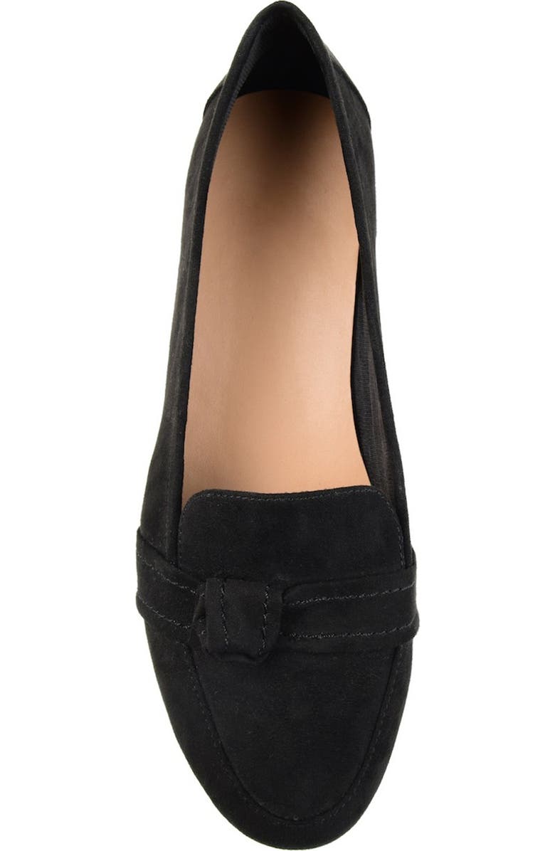 Journee Collection Marci Knotted Strap Loafer - Wide Width Available, Alternate, color, Black