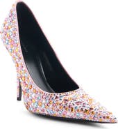 Balenciaga Knife Embellished Pointed Toe Pump