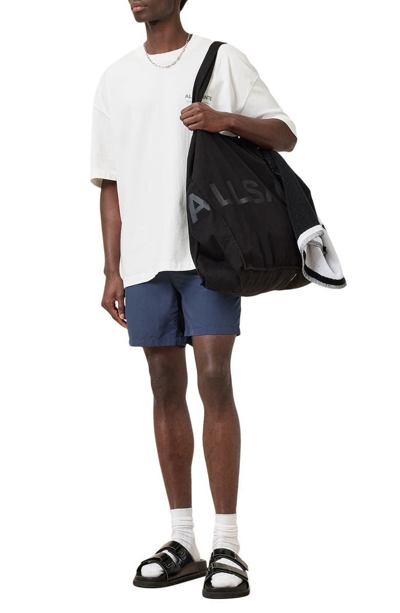 AllSaints Warden Swim Trunks, Alternate, color, Celeste Blue