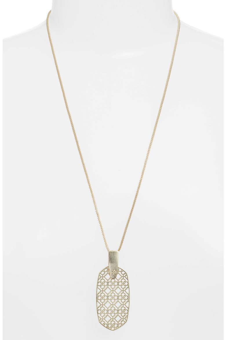 Inez Filigree Pendant Necklace, Main, color, GOLD FILIGREE