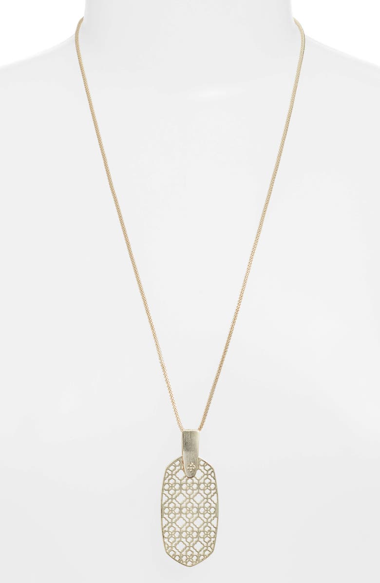 Kendra Scott Inez Filigree Pendant Necklace, Main, color, 