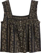 THE GREAT. The Victorian Lace Trim Tank