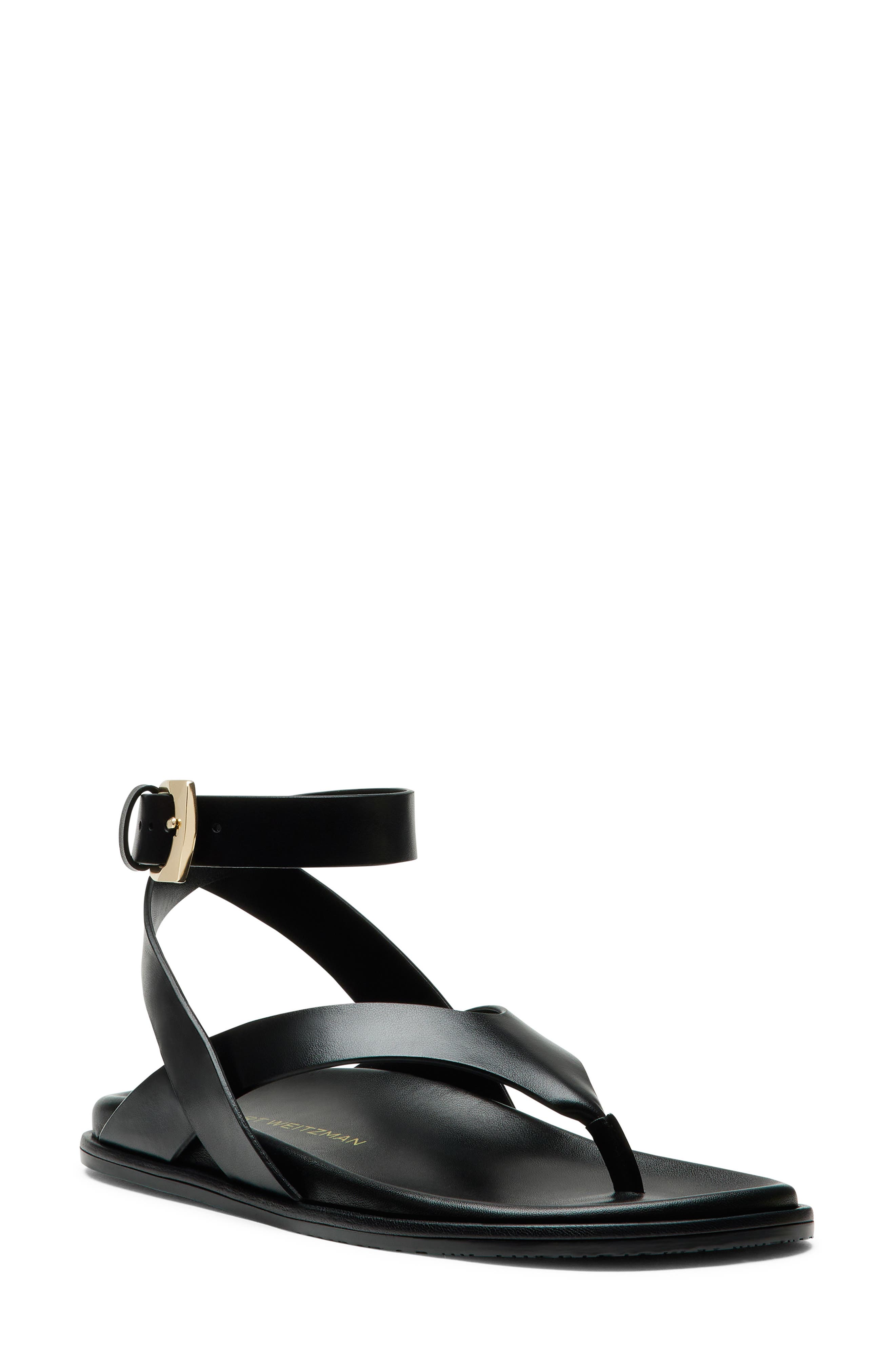 Stuart Weitzman Marykate Sandal, Main, color, Black