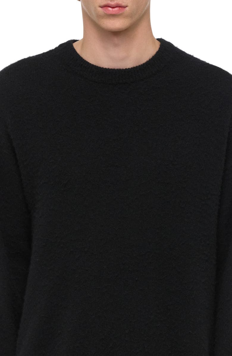 Helmut Lang Brushed Wool & Cashmere Sweater, Alternate, color, Black