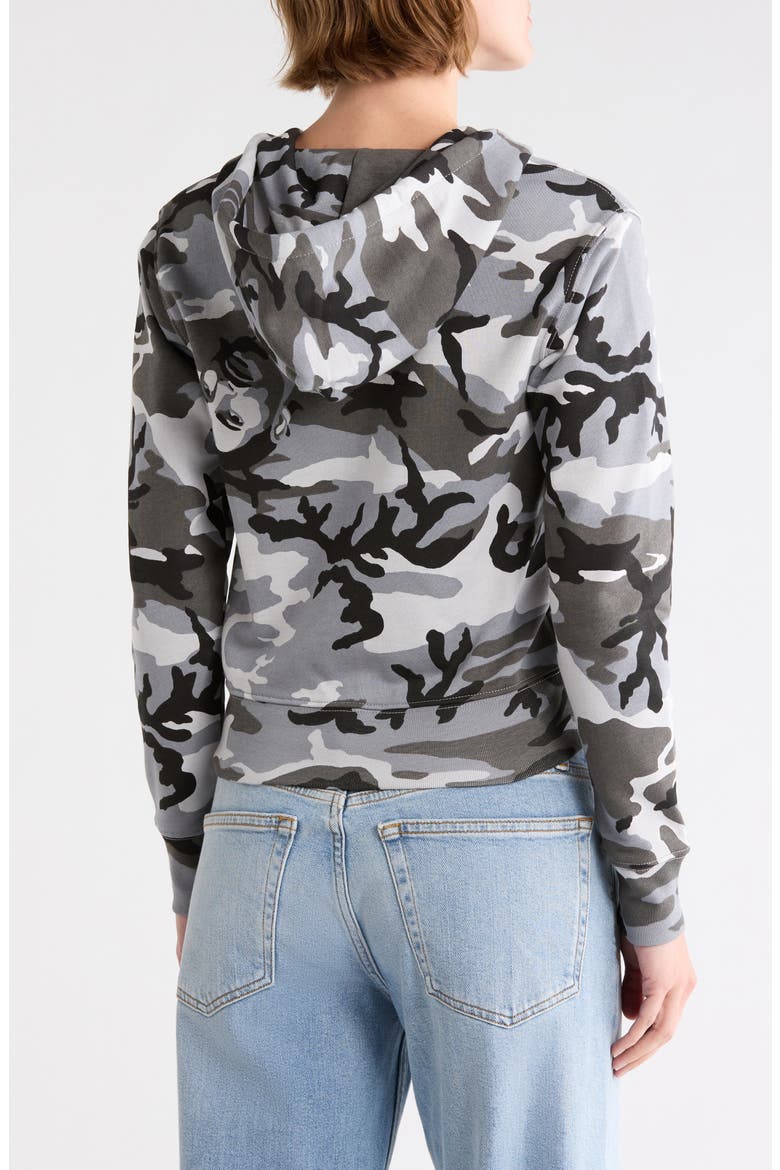 Graphic Camo Full Zip Hoodie, Alternate, color, GREY MULTI