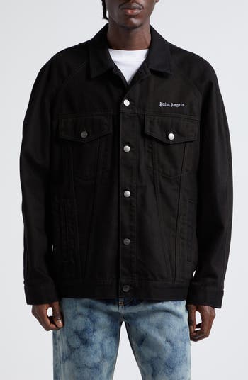 Palm Angels Embroidered Logo Denim Jacket | Nordstrom