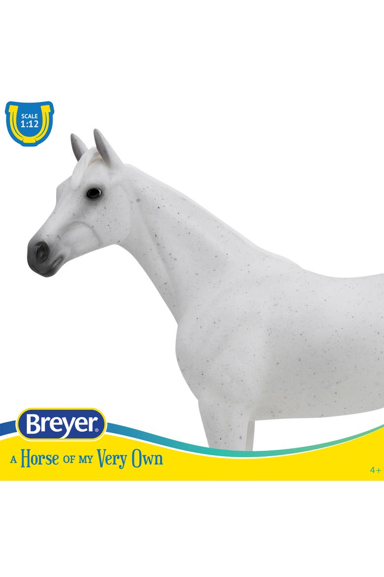 The Freedom Series Fleabitten Grey Thoroughbred, Alternate, color, White