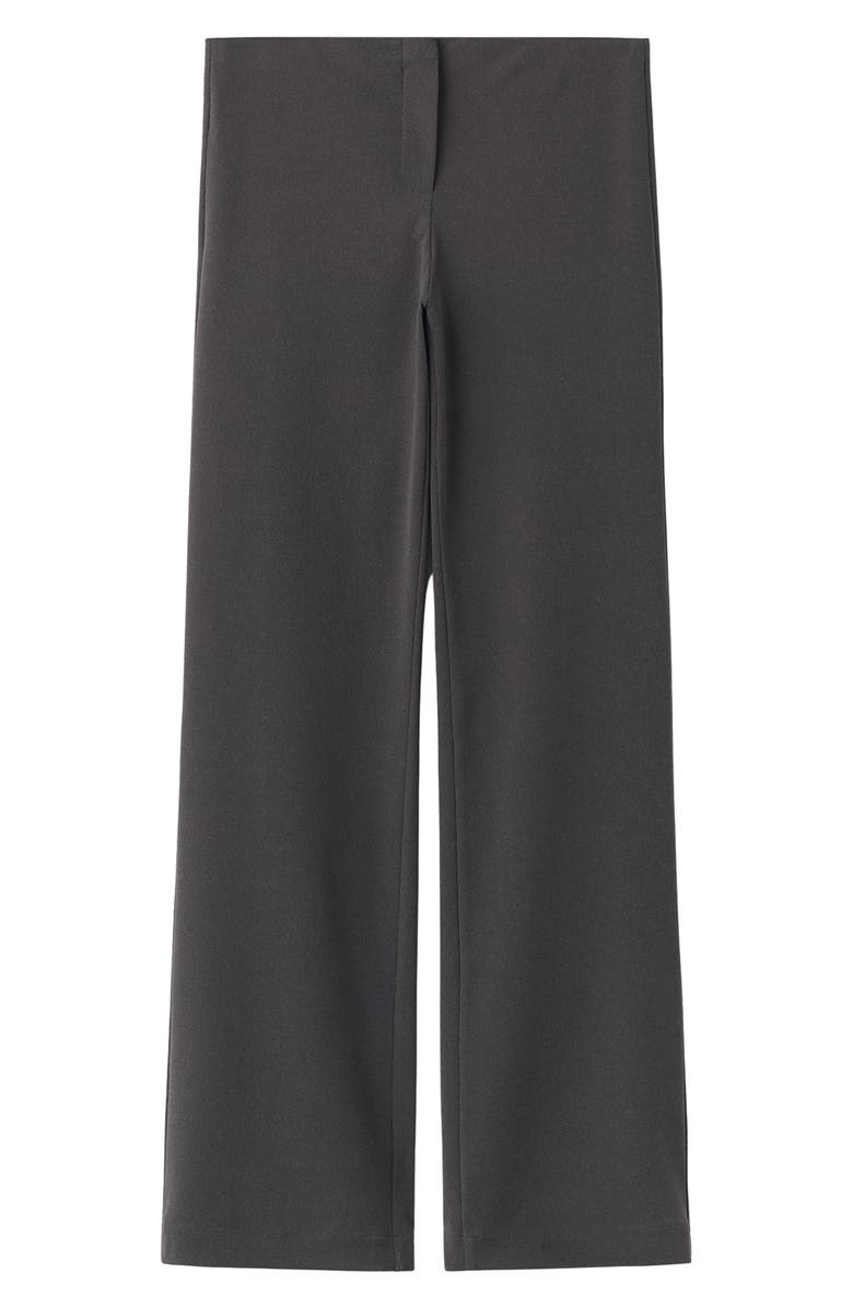 MANGO Seamless Straight Suit Pants, Alternate, color, Grey