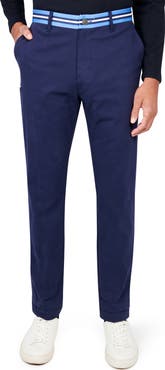 CONSTRUCT Slim Fit Solid Cotton Stretch Pants